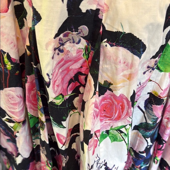 Betsey Johnson Pink and Green Midi Dress size 6 - Picture 4 of 6